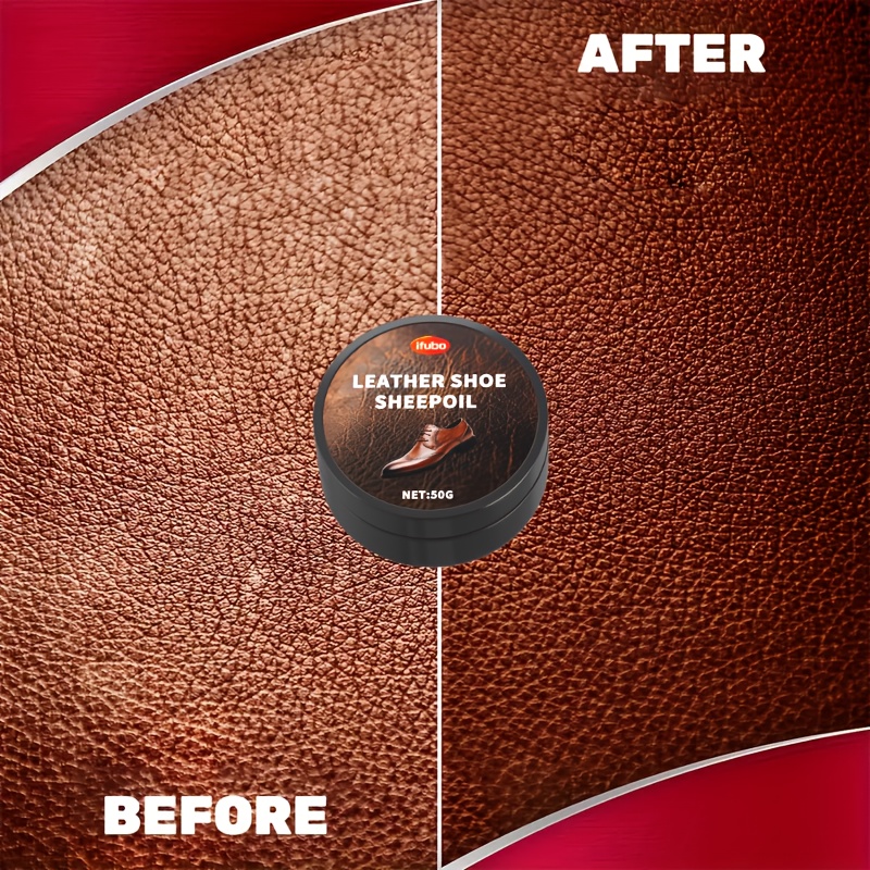 Leather Shoe Color Restoration, Shoe Wax Polishing, Use of Polishing  Sponge, Black Leather Shoe Brown Leather Shoe Oil Used for Polishin