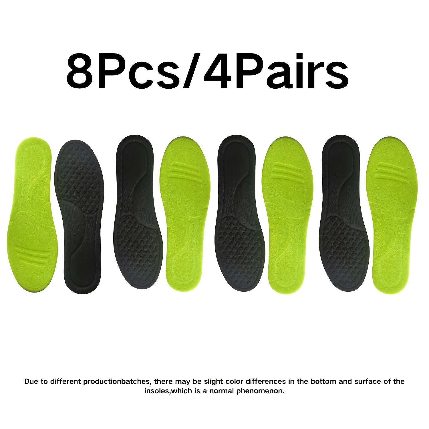 TEMU 8 pezzi/4 per scarpe sportive leggere e traspiranti. Materiale e confortevole. Design unico sul per un'eccellente resistenza allo scivolamento.