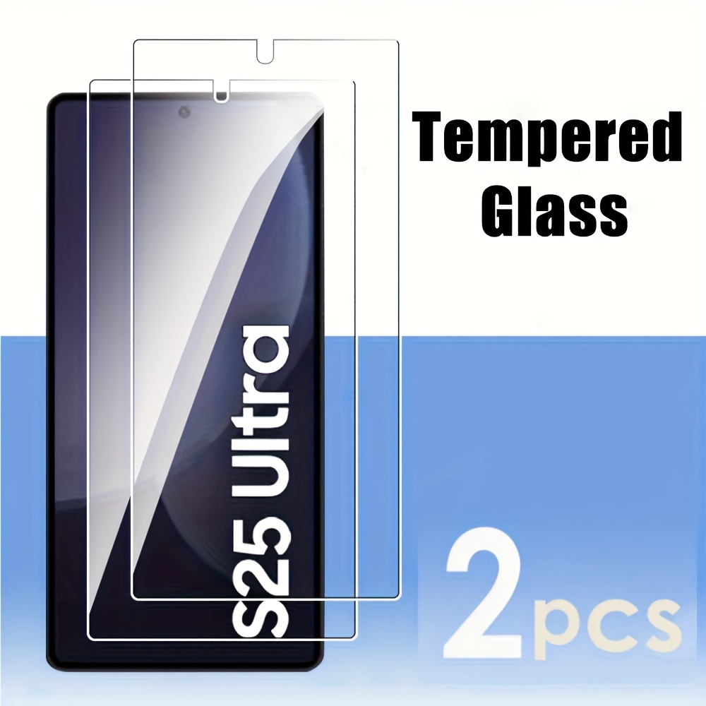 

2pcs 9h Tempered Glass Case Friendly S25 Ultra S24 Fe S 24 25 Plus S24ultra S25ultra 5g Screen Protector Film