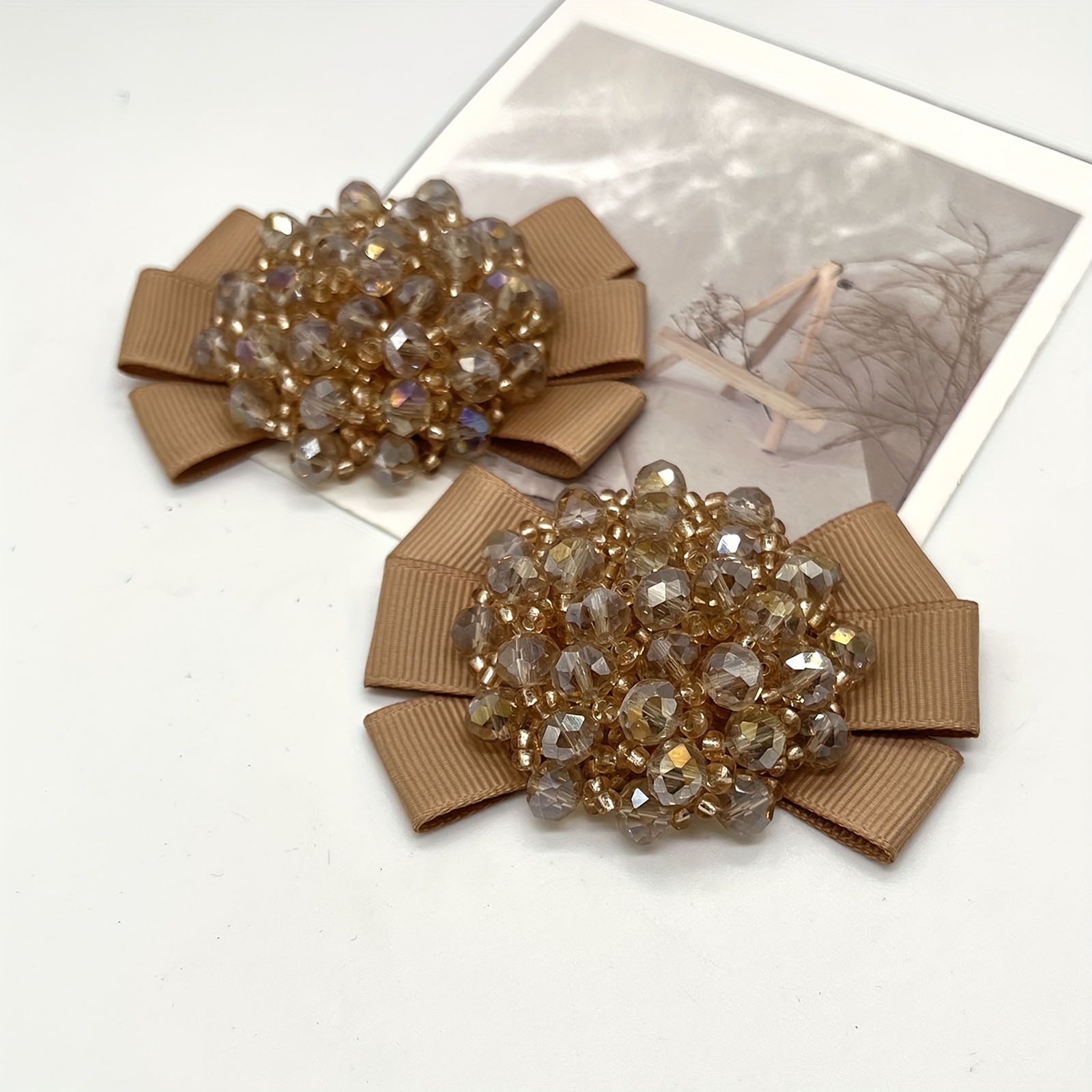 SHEIN Belle 1 Pièce Élégante Et Luxueuse Pour Femmes Perle / Mère De Perles, Dentelle, Noeu