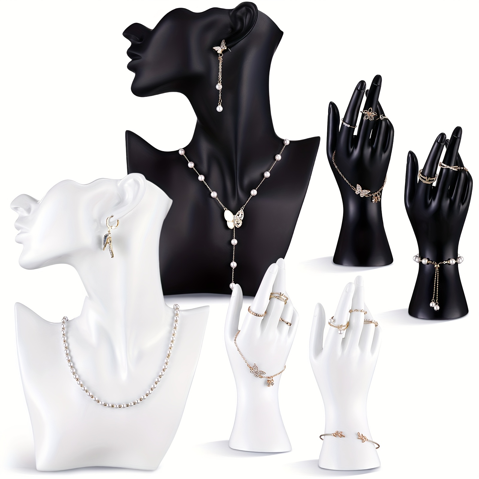 1pc resin necklace bust jewelry display stand for retail and
