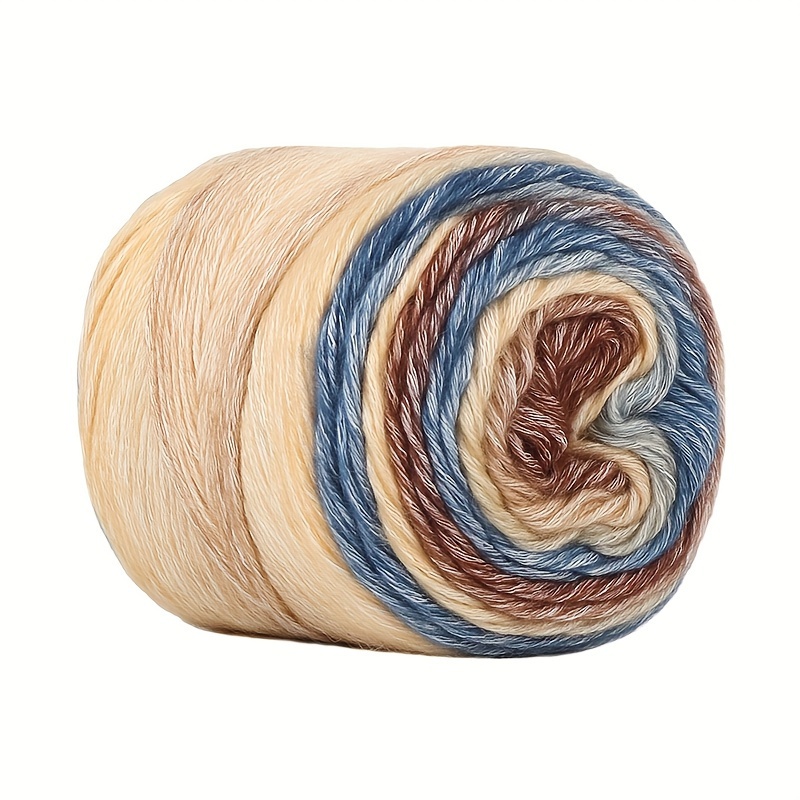 Image of Ombre Cake Yarn, Knitted Tie-dye Scarf Yarn, Hand-knitted Diy Sweater And Coat Yarn, 1 (100g), 1 Pack, 100% Acrylic