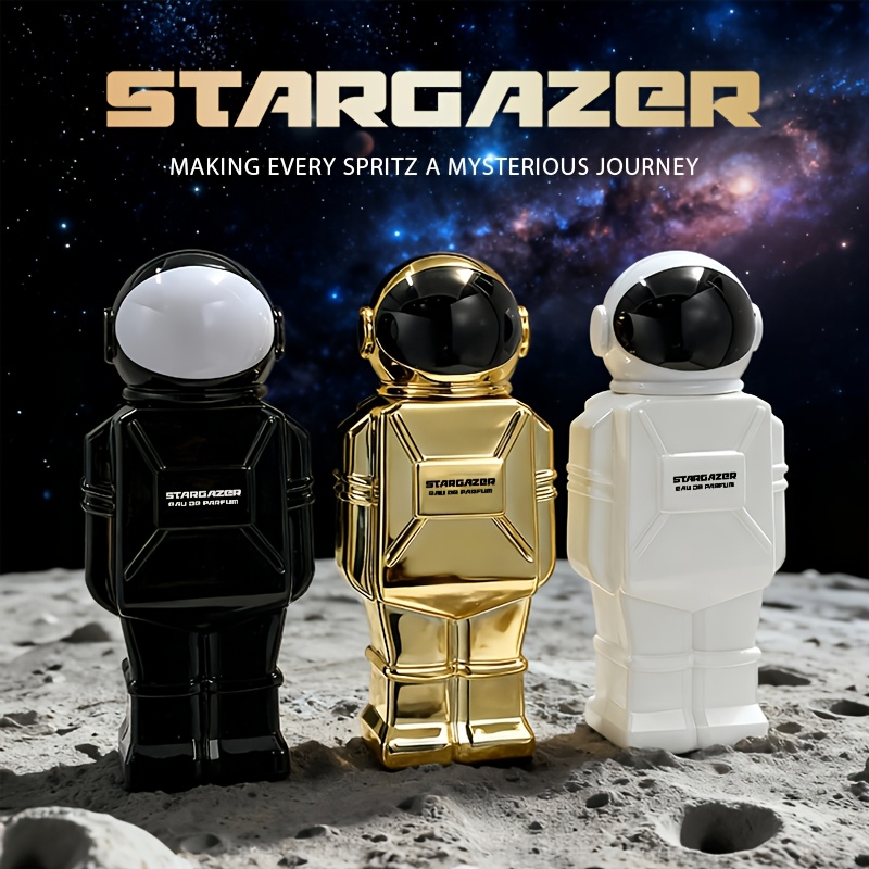 Image of 3pcs Gift Set Astronaut-shaped Fragrance (perfume/hair Perfume 2-in-1). Oriental Floral- Scent, Unisex. Trendy & Practical For Gifting, Great For Display. Perfect For Dates, Parties & Holidays.