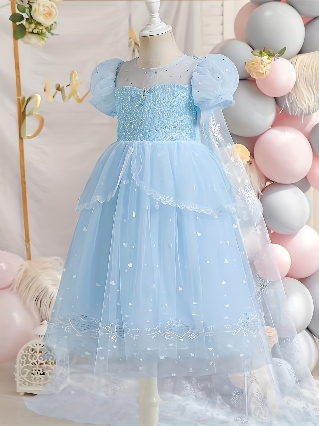 strapless open back dress Baby Blue Bow Satin Maxi Gown | Fishtail main image 1