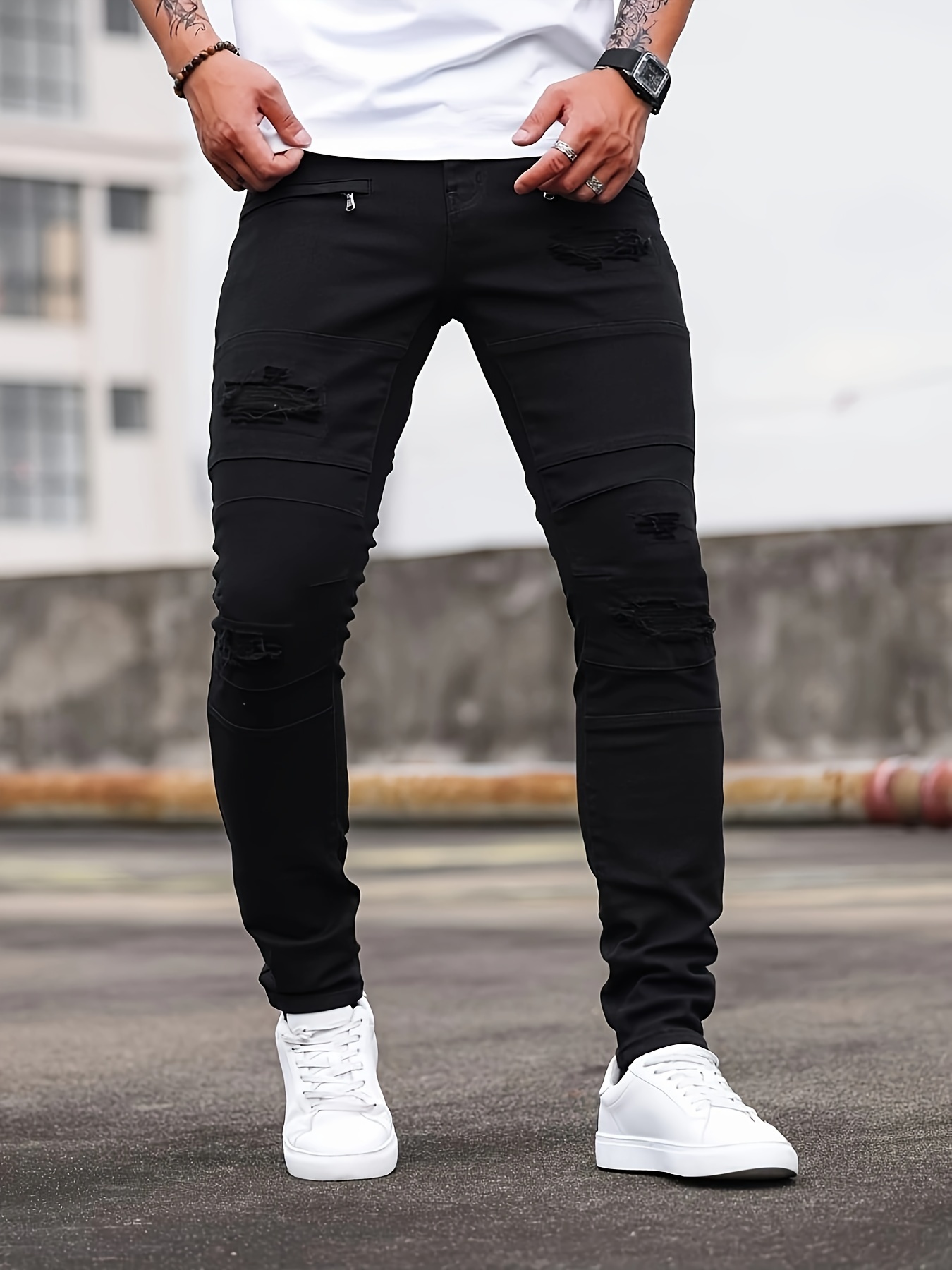 ripped jeans outfit mens jeans style 2018