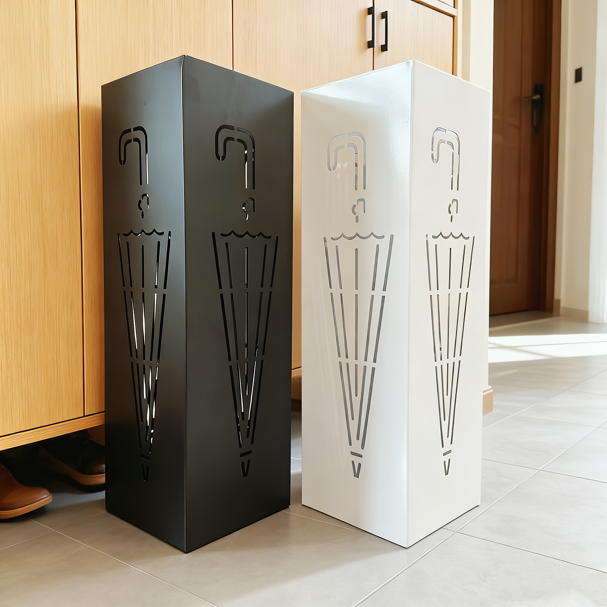 Porte-Parapluie Design Nordique En Métal Doré – Élégant Et Pratique Pour Maison, Hôtel Ou Bureau