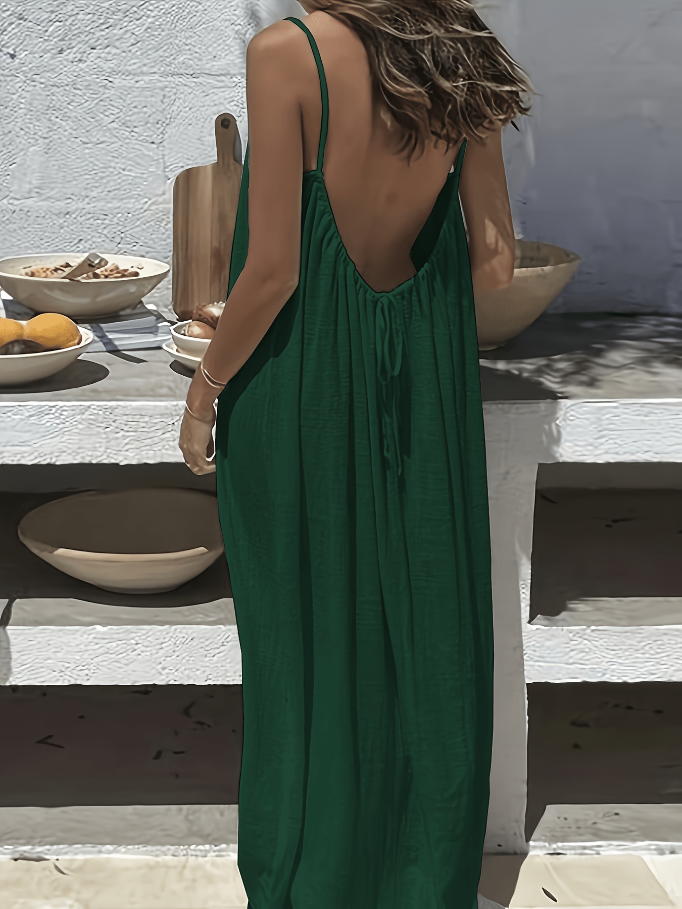 backless dress plus size sold on Temu United States
