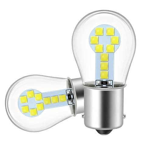 kohteen kuva päivitys 1156 ba15s p21w led, 12v valkoiset keltaiset punaiset vilkkuvalot, 38smd led-piirisarjat, 1:1 plug and play peruutus-, peruutus- ja suuntavilkkuihin, 2 kpl pakkaus