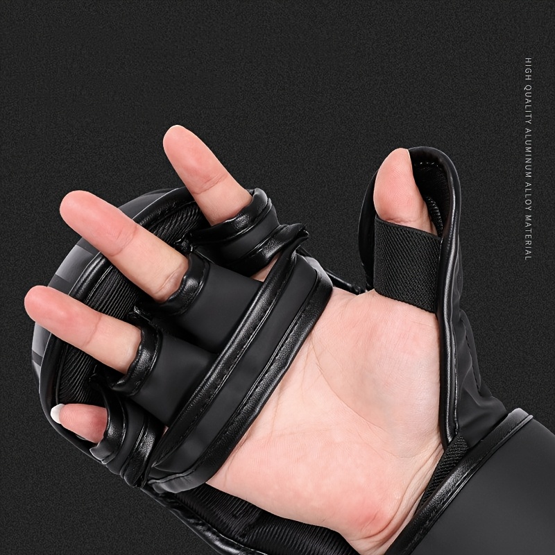 професійні рукавички для бою у змішаному стилі - зміцлений матеріал з pu з посиленою кісткою, регульований   на липучці, дихаючий   для муай-тай, кікбоксингу та тренувань, аксесуари для боксерського спорту, спорядження для бою, стильні боксерські рукавички, міцне спорядження для боксерського спорту детальніше 4