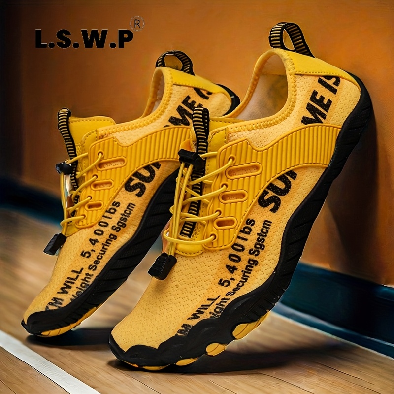 Image of Sneakers, Men's Lightweight Barefoot Shoes And Socks: Quick-drying, Breathable, With , Ideal For Swimming, Snorkeling, Wading, Boating, Hiking, Camping, Fitness, , Cross-training, And Yoga