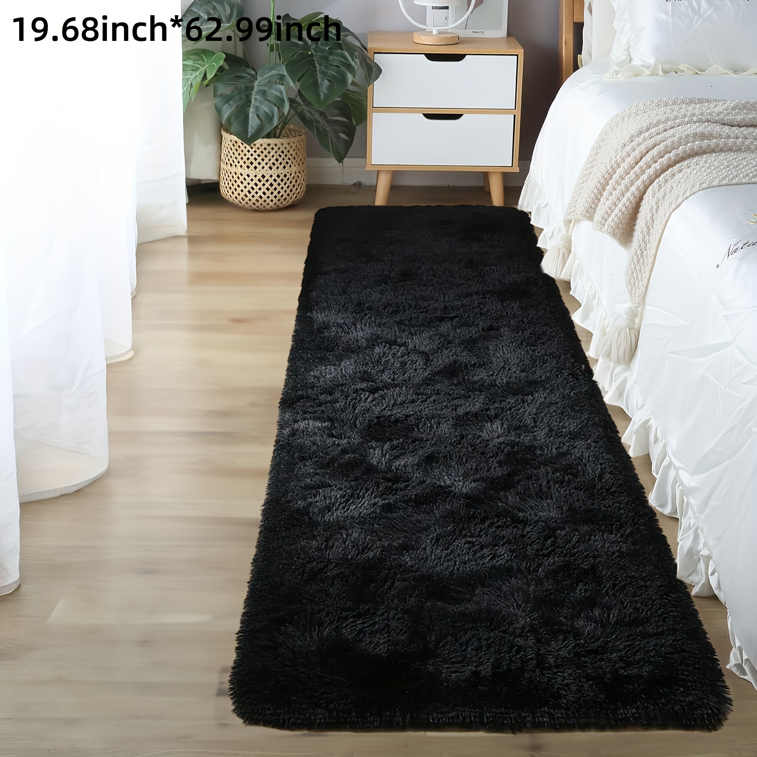 TEMU 1 pieza, Alfombra de felpa , Alfombra antideslizante de felpa esponjosa y , Alfombra de Navidad Tie-Dye para , Adecuada para dormitorio,