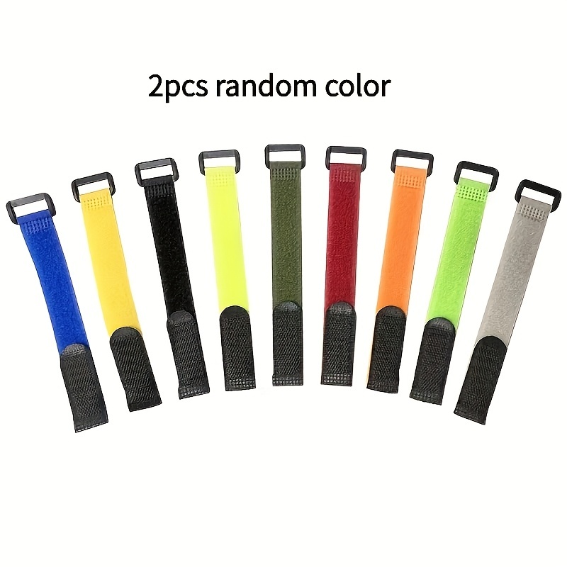 TEMU 2pcs Set Random Color Fishing Rod Fixing Strap - Fishing Rod Holder, Outdoor Fishing Gear, Fishing Rod Additions, Multiple Colors