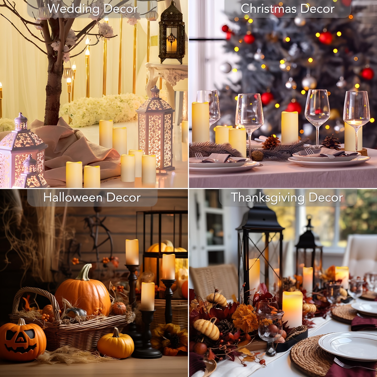 12 Pack Flameless Candles with Remote Control