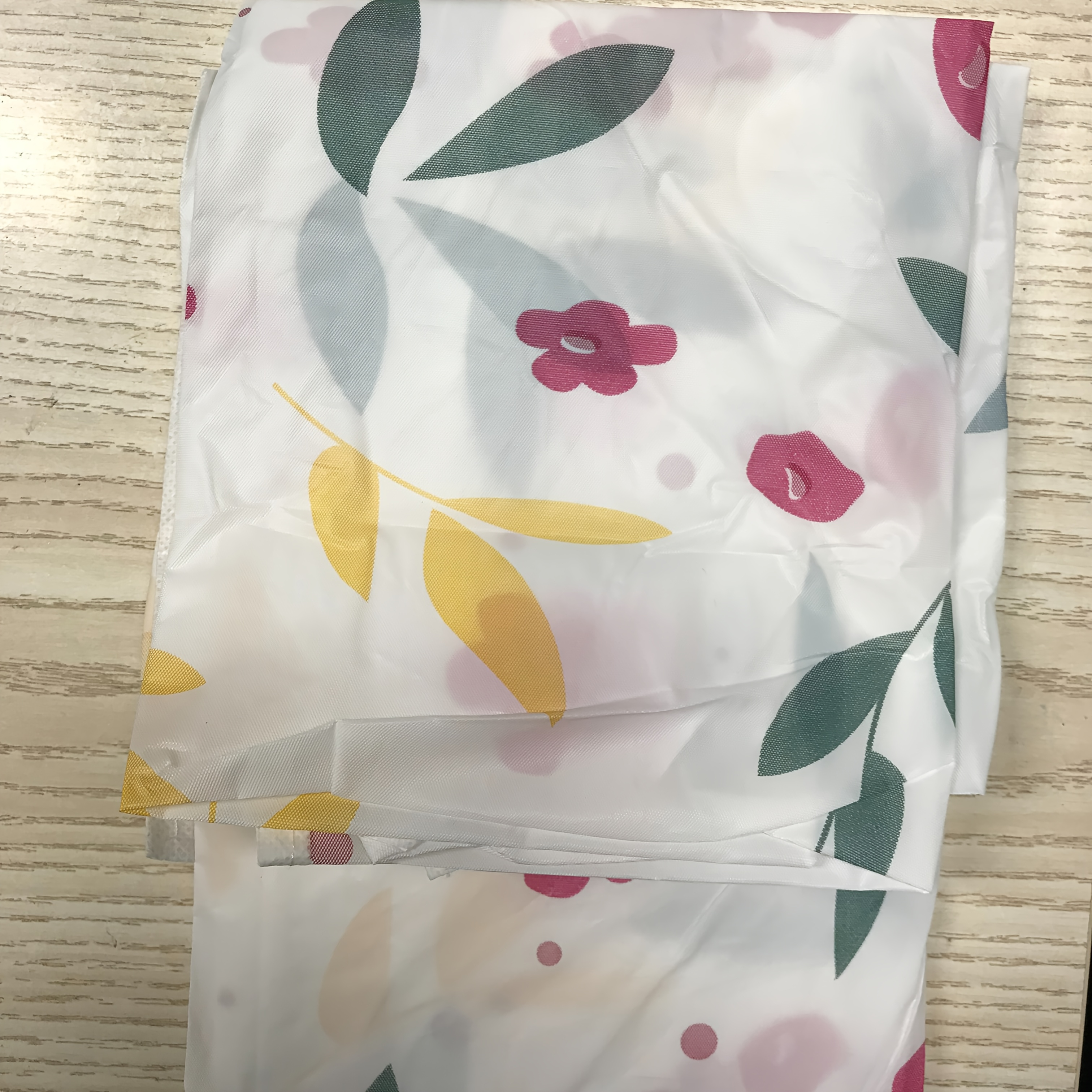 1pc Youlong Multi-Function Refrigerator Dust Cover with Pocket, 128.02 x 52.07 cm, Modern Decorative Fabric Storage Organizer for Home and Kitchen Use, Green Leaf Pattern, PET Material, Appliance Top Protector | Decorative Storage | Pet Material Cover