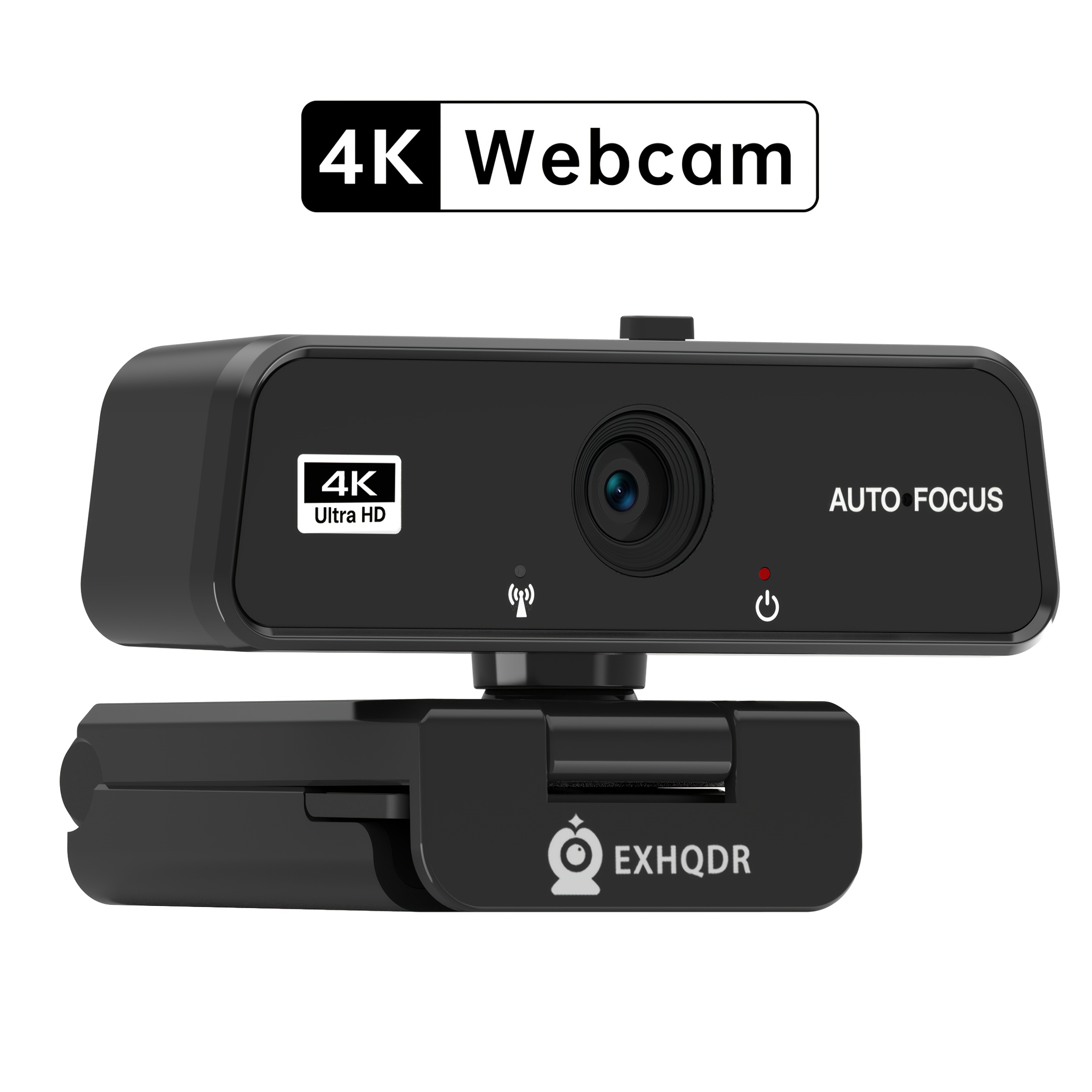   webcam 4k ultra hd avec cache de confidentialité et trépied |   automatique | adaptateur type-c   | microphone intégré | idéal pour zoom, réunions, streaming en direct et appels vidéo