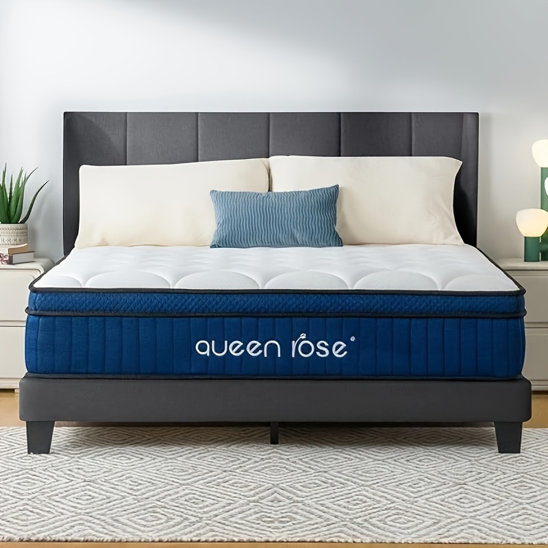 

12 Inch Hybrid , Mattress, Twin/ Full/ Queen/ King With Individual For Motion Isolation And , Medium Soft