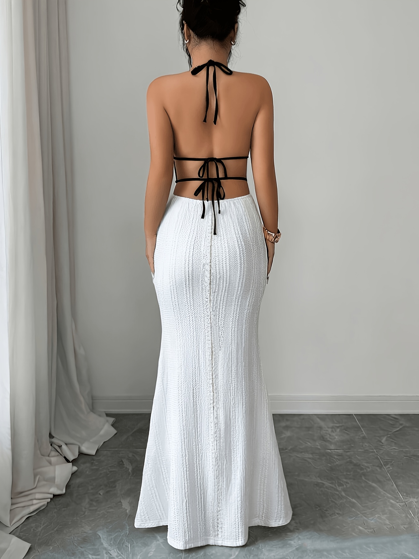 white bodycon cami dress trendy womens textured vacation date Not lined Material composition ships:2-4 Zapaka Women Light Blue Gender:Gender