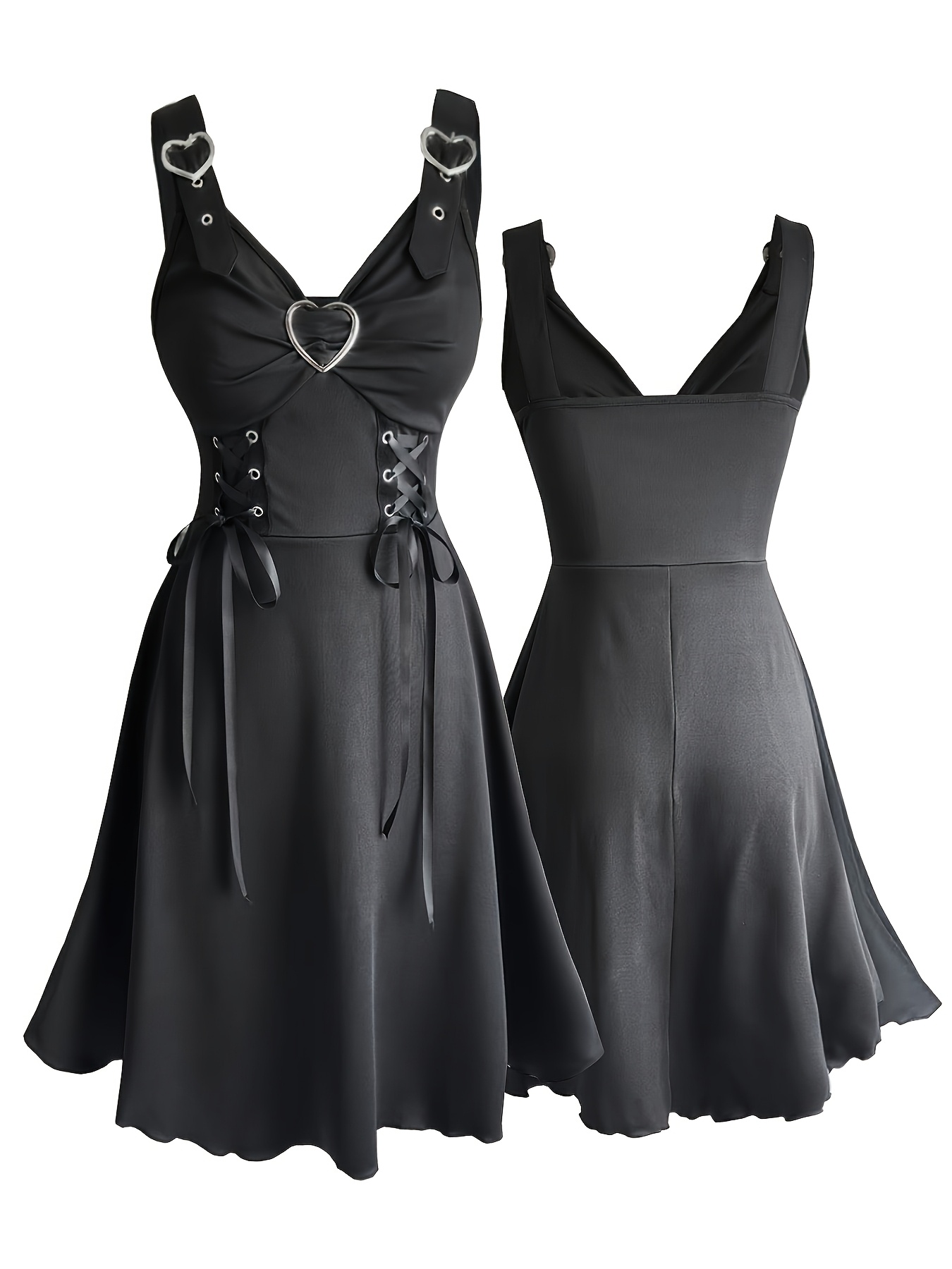 plus size goth dress sleeveless lace up v neck Amazon.com: ROSE GAL Rosegal Women Plus Size Gothic Flower Midi Dress  Layered Ruched Mesh Backless Vintage Dress Sleeveless Flocking Goth Dress(Black_1/M)  : Clothing, Shoes & Jewelry