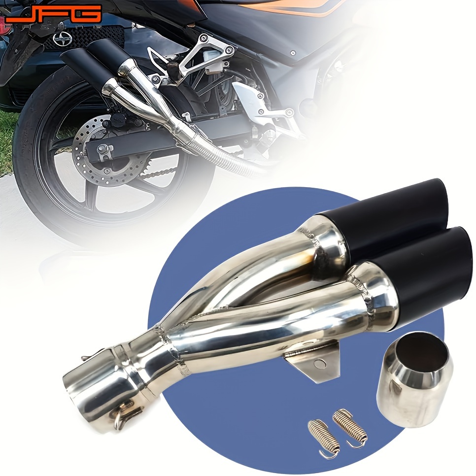 

Motorcycle Slip On Exhaust, 1.5-2" With Moveable Db Killer For Dirt Bike Street Bike Scooter Atv