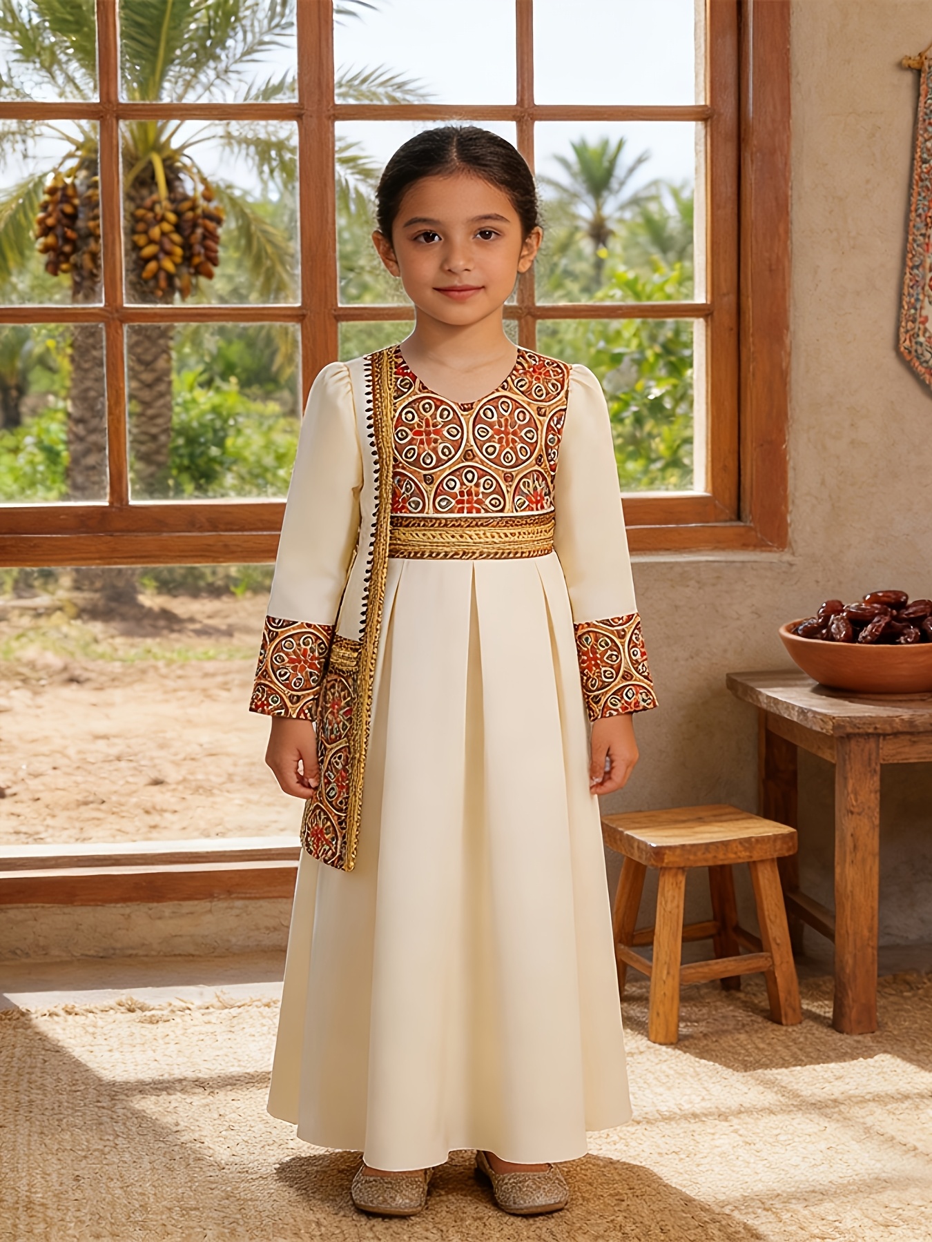embroidery long dress sold on Temu United States