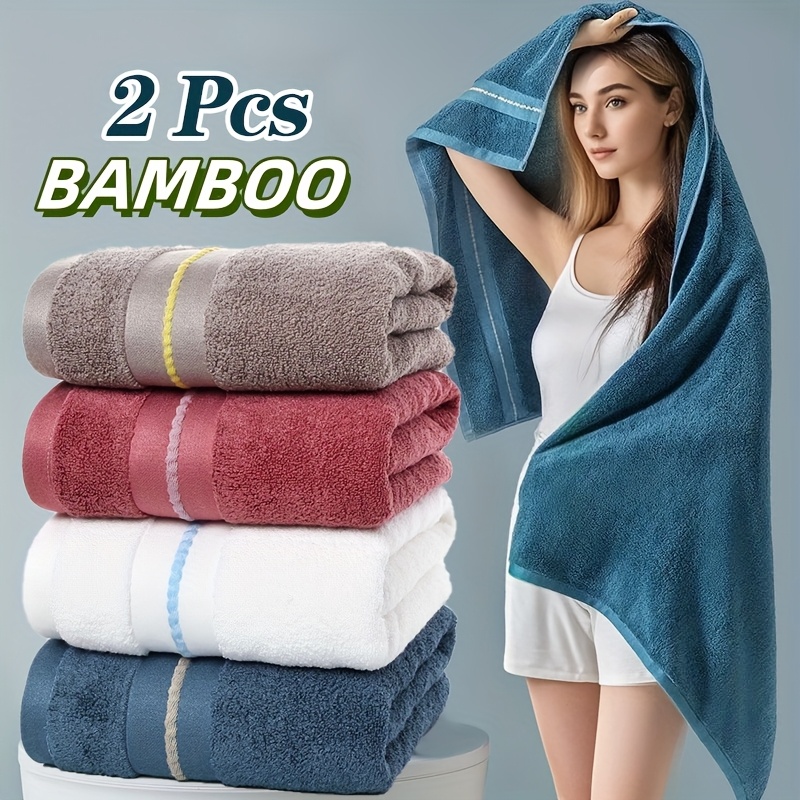 2er set bambusfaser badetcher weiche saugfhige - Temu Austria