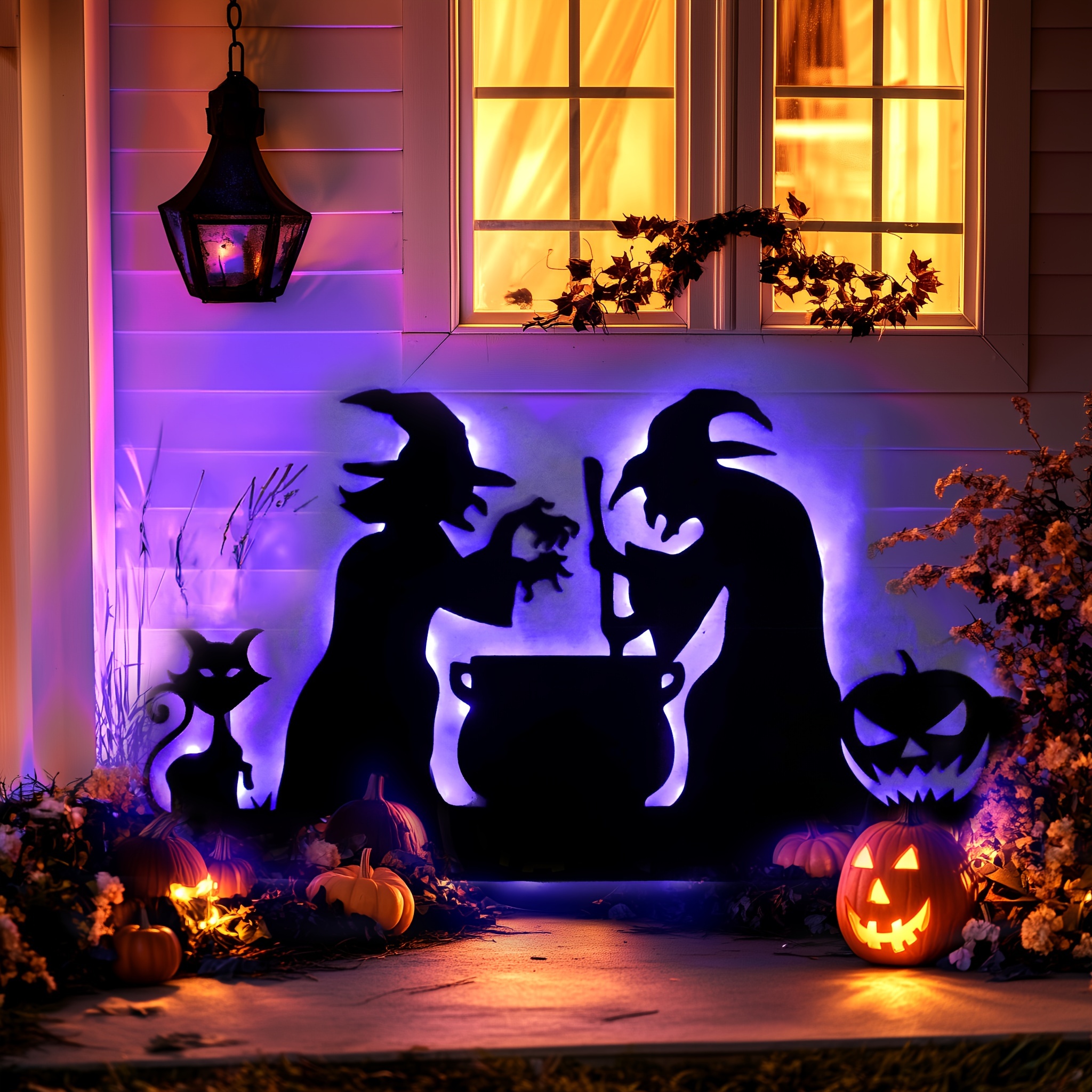 

Window Decoration Horror Silhouette With Light Suitable For Wall And Door Decoration - 2 Horror