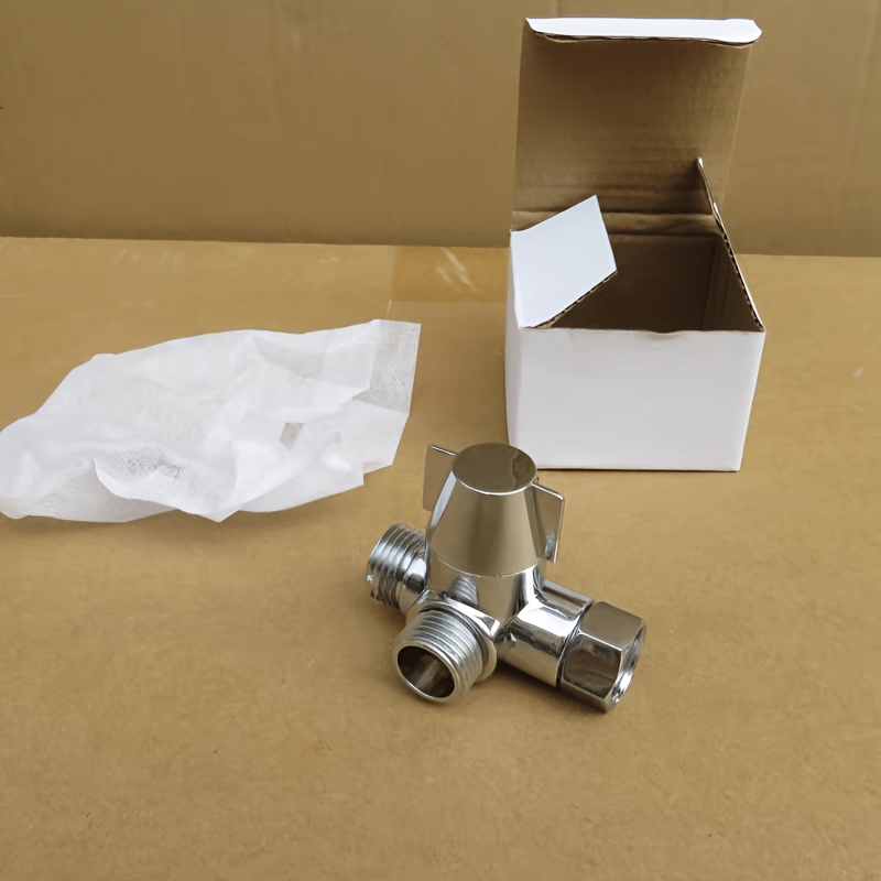 TEMU Distributeur de douche 3 voies G1/2, vanne de dérivation pour pommeau de douche, diamètre 20 mm, pièce de rechange universelle pour système de