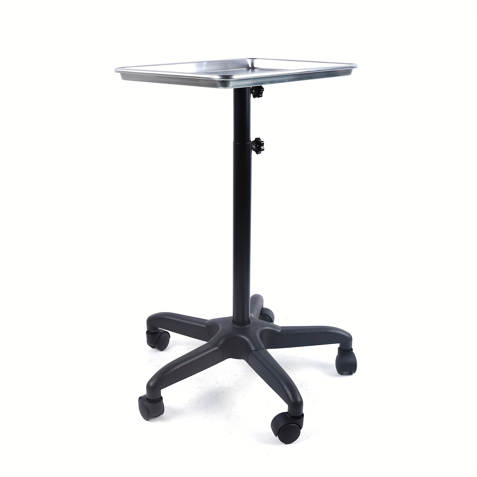 Salon Tattoo Stand Mobile Rolling Trolley Cart Stylist Beauty Instrument Tray