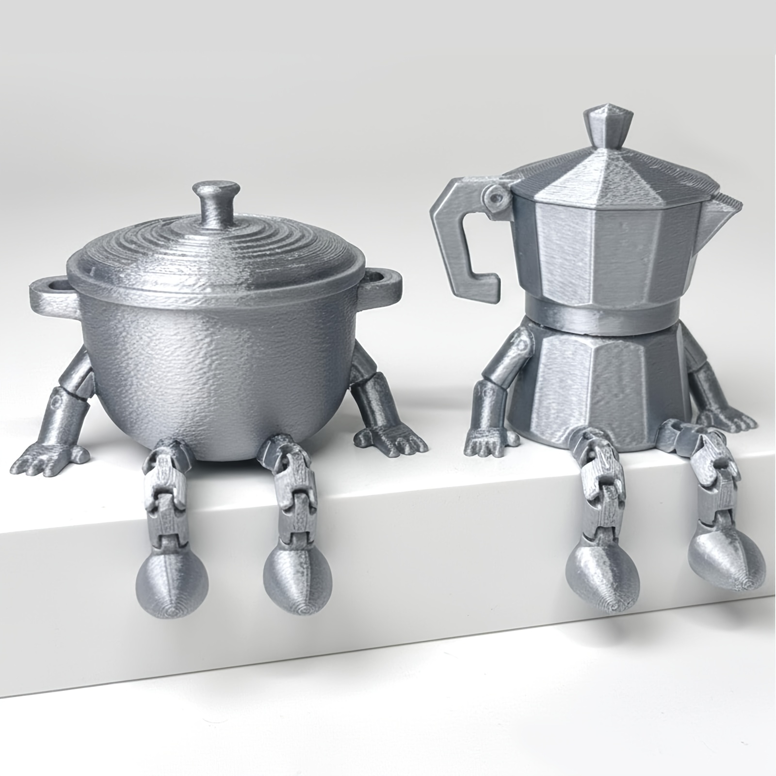 TEMU 2pcs Coffee Bar Decorations Funny Coffee Figurines Set Cafe Shop Corner Decor Additions Gifts Table Figurine For Kitchen Office Lovers