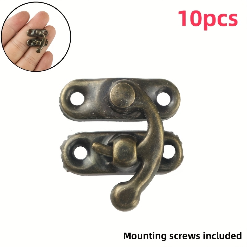 10/20pcs Handbag Horn Lock Gift Box Lock Wine Box Wooden Box Jewelry Box Lock Hardware Clasp Additions With Installation Screws