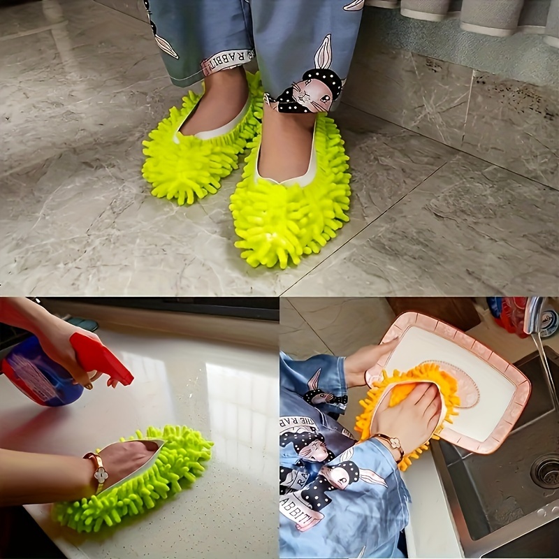 

5pcs - Mop Slippers - & Reusable, -free, For Cleaning | , Non-foaming,