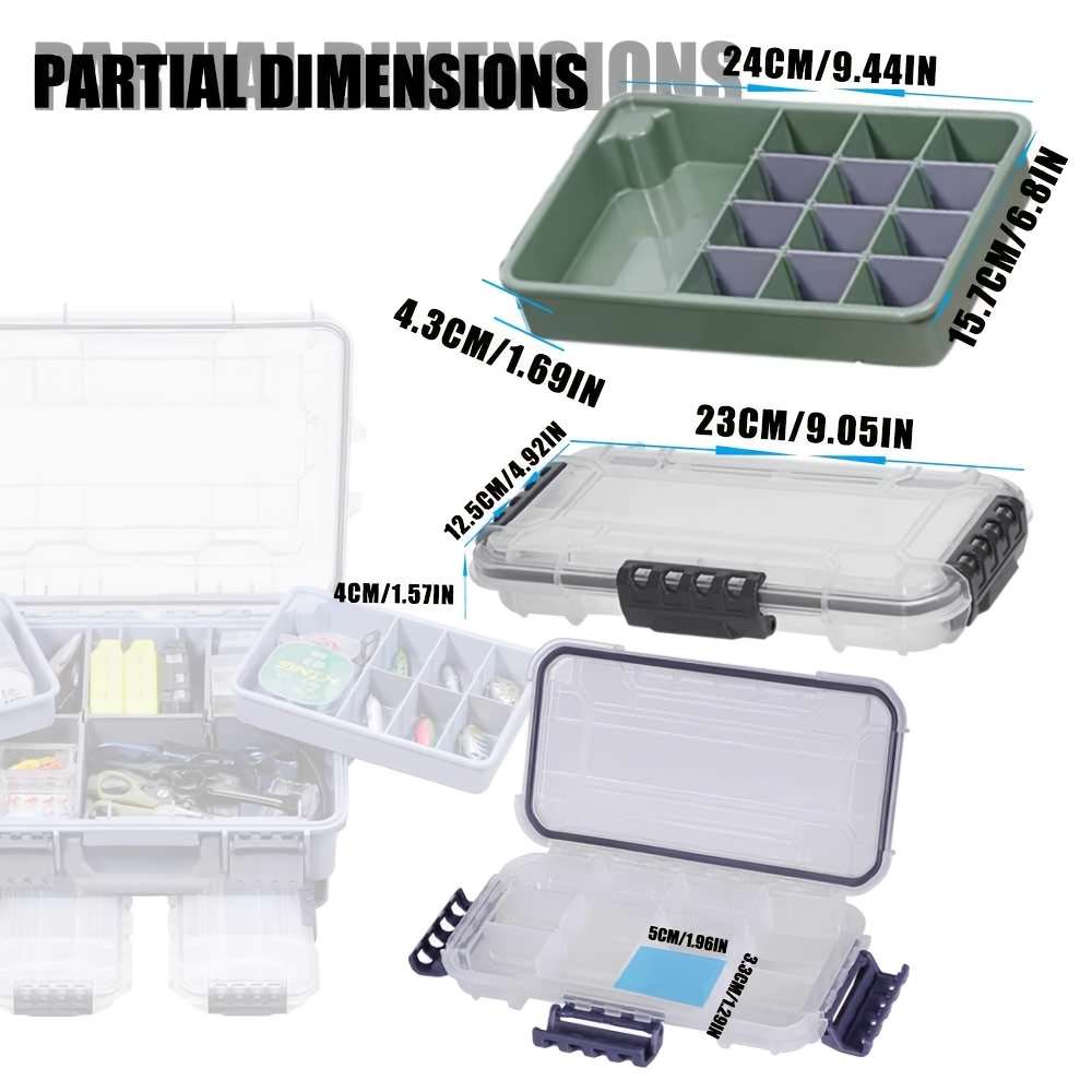 3 layer fishing tackle box abs material solid color - Temu Nigeria