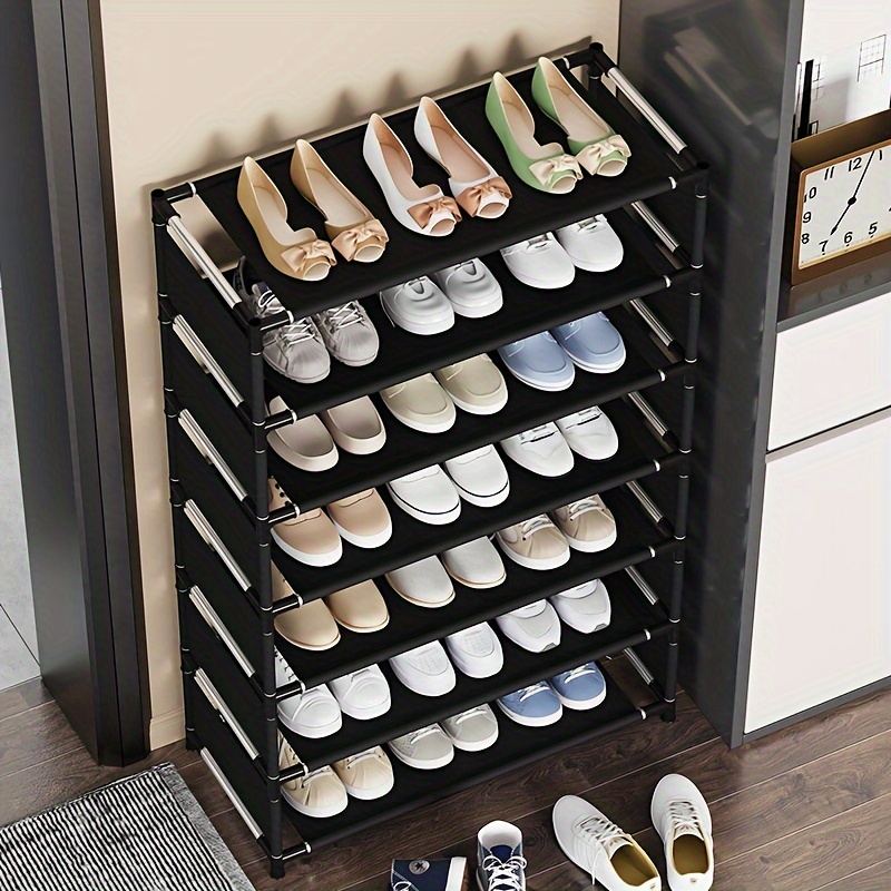 

Space-saving 7-tier Shoe Rack - Easy , Stackable & Organizer For Living Room, Dorms & Rental Houses