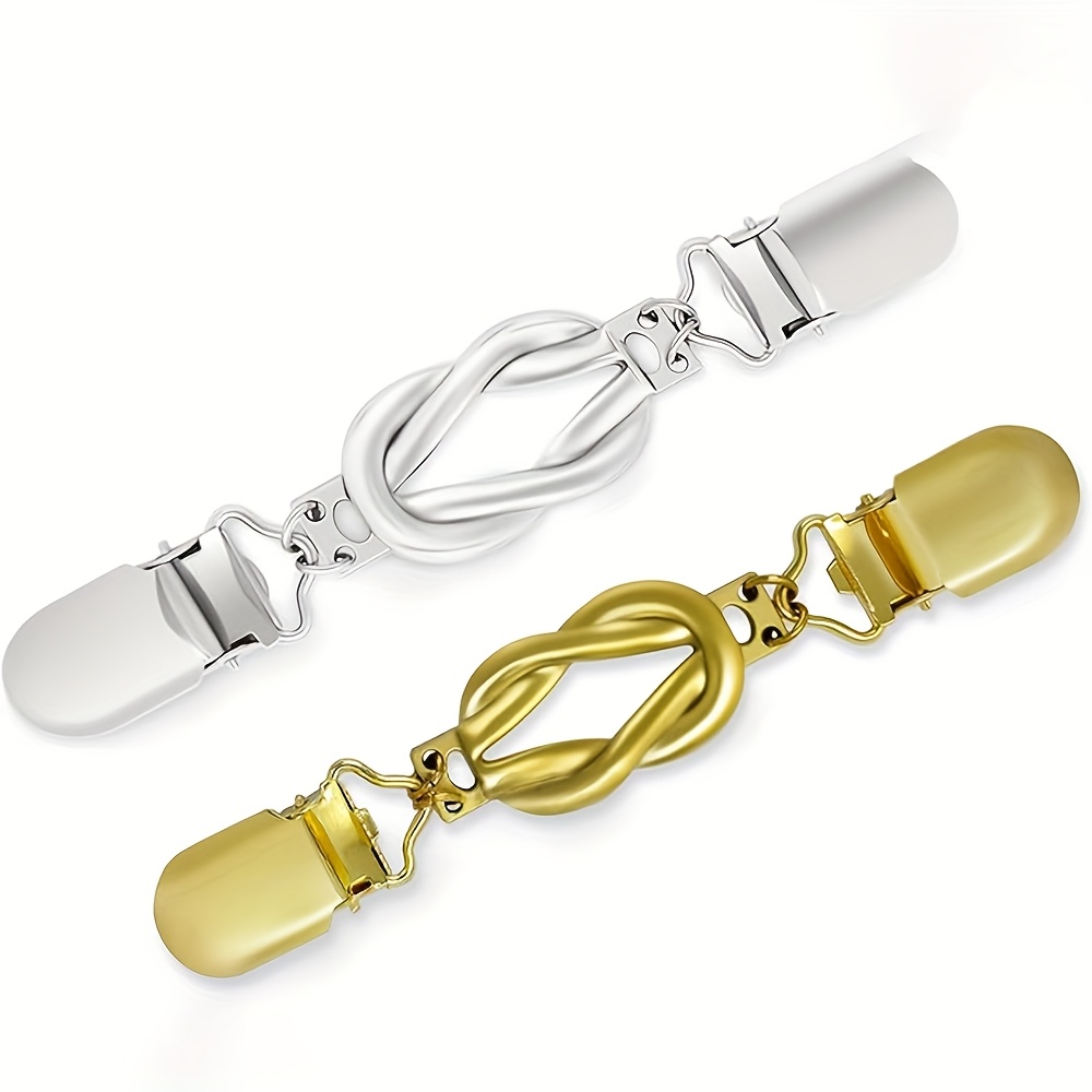 E-shop 2 Stück Kleiderclips, Vintage Taillenclips für Damen, Dekorative Kleiderclips, Geeignet für Kleider und Hemden
