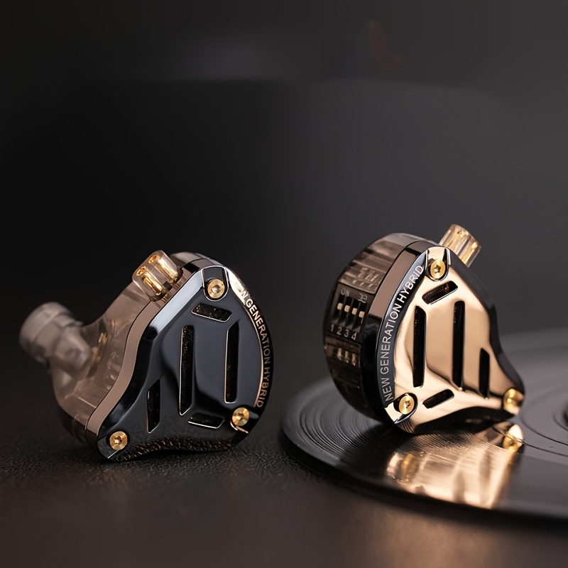 kz 2 metal earphone hifi in ear earbud 4 level tuning switch headphone 4ba 1dd driver headsets Product details 4