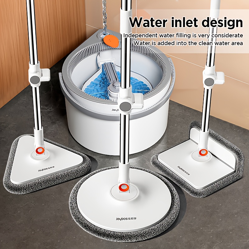 TEMU Joybos Self-washing And Drying Spin Mop Set - Hand- Mop With Bucket For Effortless Cleaning, Plastic Mop For Living Room, Car, Wall, Floor - No