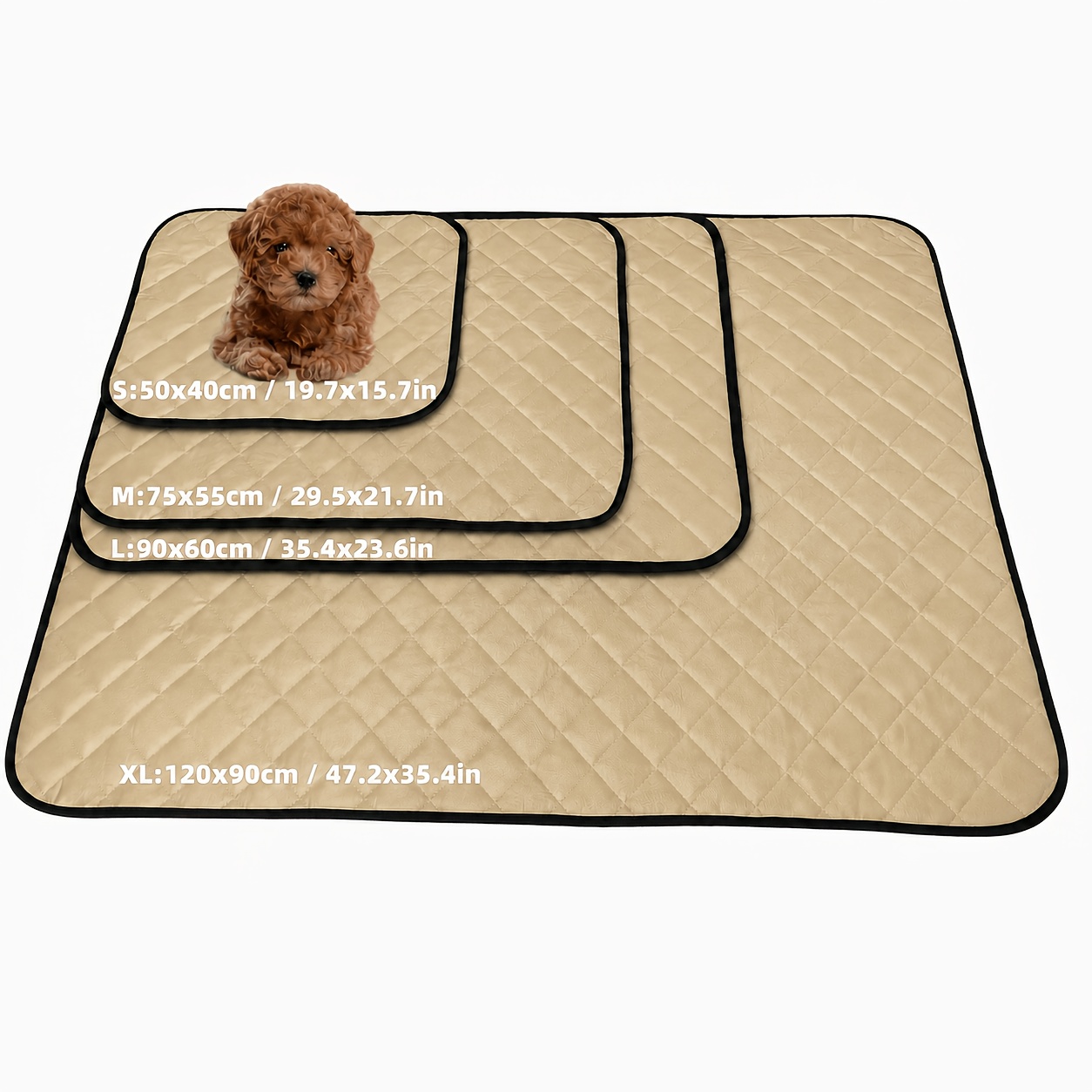 TEMU Hund- und Katzenmatte, feuchtigkeitsbeständig, Hundebettunterlage, Haustier-Nestkissen, Anti-Haare und leicht zu reinigen durch Wischen, ideal