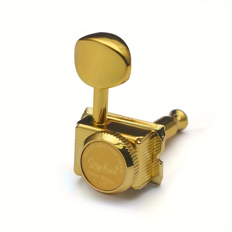 [Vintage Guitar Locking Tuners] SAPHUE 6pcs Chrome Inline Guitar Locking Tuners - Vintage Style, Easy Install, for ST & TL Electric/Folk/Acoustic Guitars