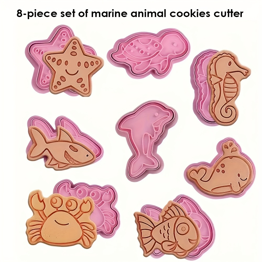 

Emporte-pièces Animaux de L'océan, Gaufreur À Biscuits En Plastique, Emporte-pièce À Pâtisserie, Moules À Biscuits, Outils de Cuisson, Accessoires de Cuisine, 8 Pièces