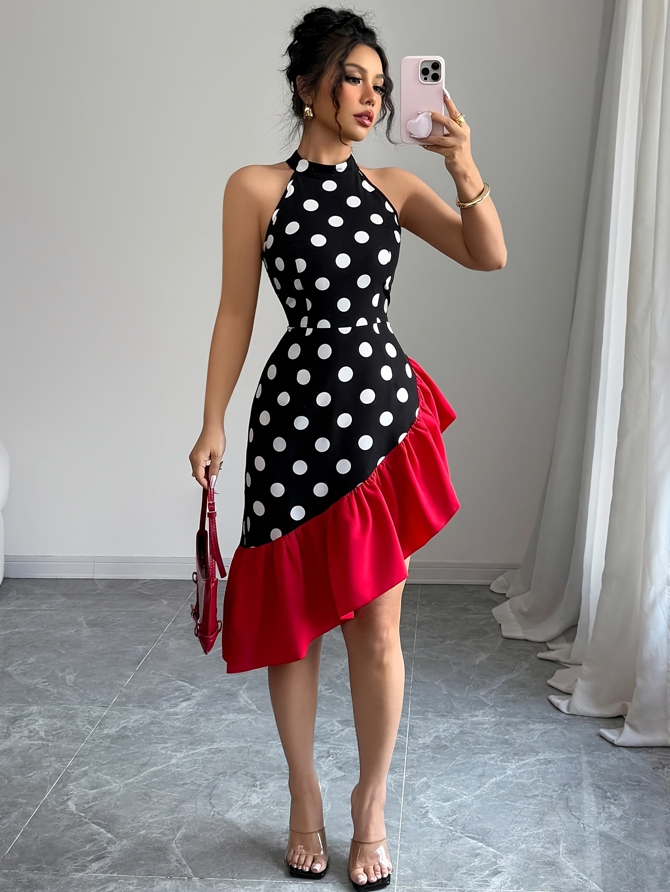 mini halter neck white dress Sky to Moon Kristen White Halter Mini Dress - Size M main image 1