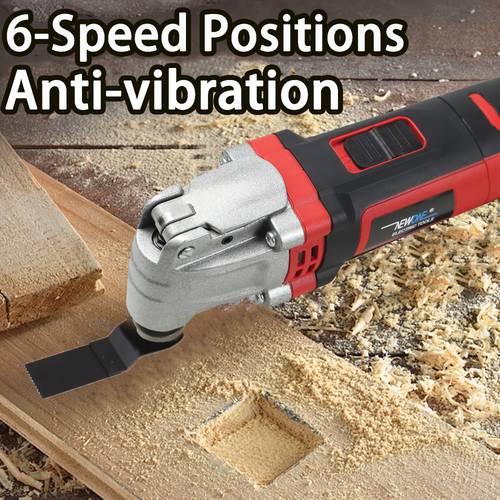 corded multifunctional power oscillating tool with 6pcs saw accessories 4 amp oscillating multi tool with 4 angle 6 variable quick blade change for cutting wood drywall nails and sanding