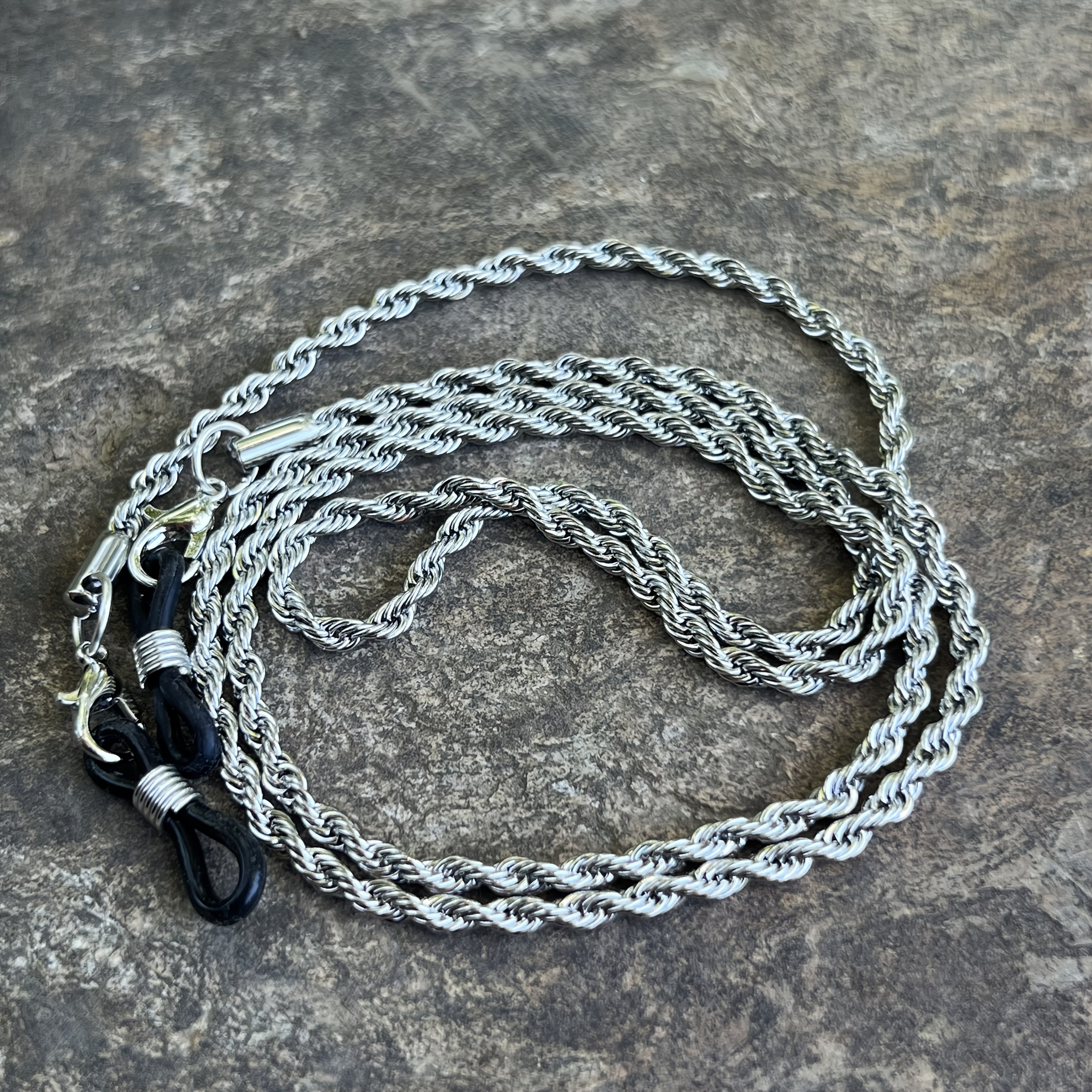 TEMU 1pc Easy Twisted Eye Link Solid Sturdy Stainless Material Rust And Corrosion Resistant Suitable For Long-term Use Tight Twisted Can Avoid Hair