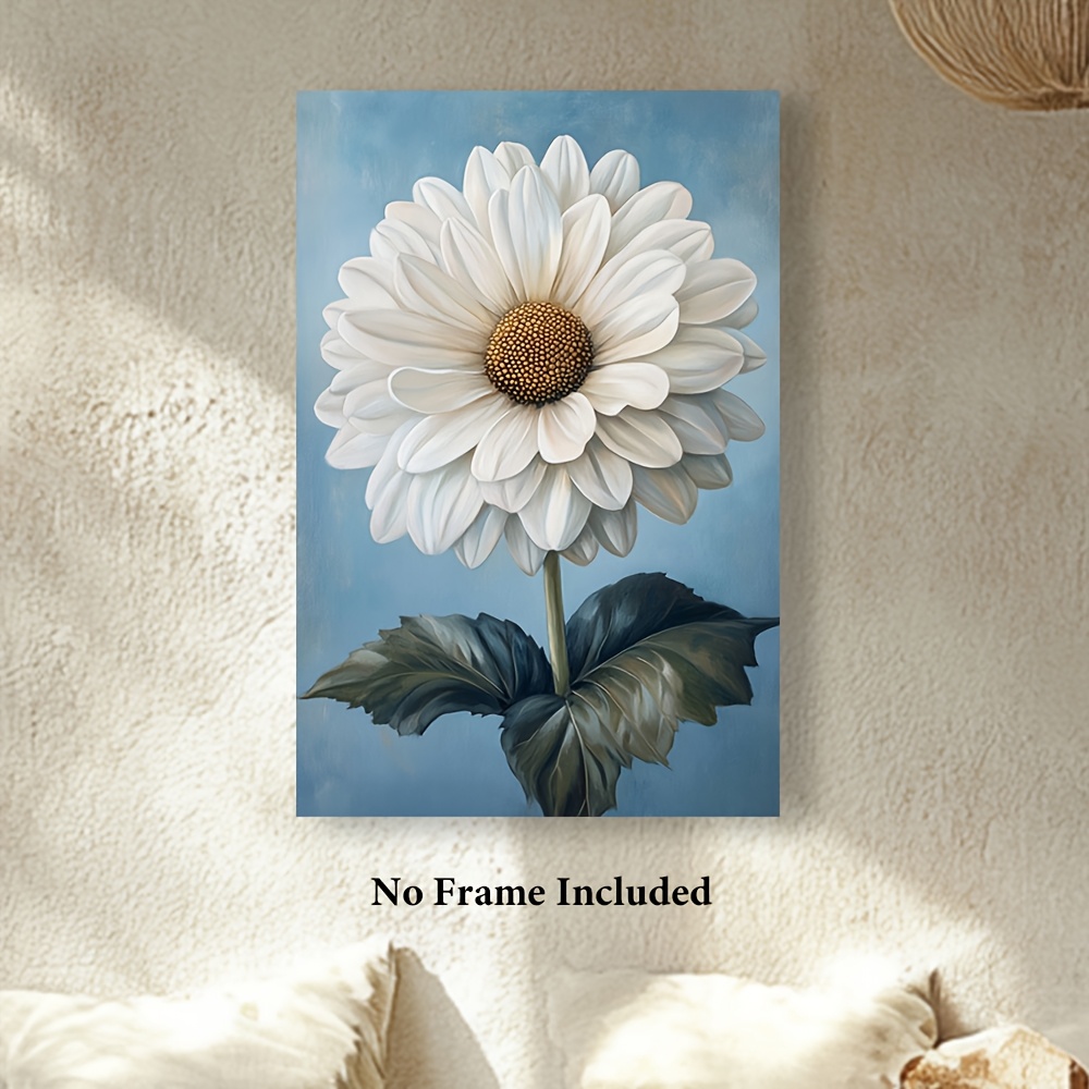 Tableau Artistique Textured Vintage Floral - Toile Paysage, Style Art Déco