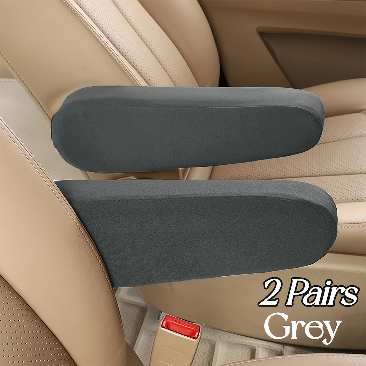 TEMU Car Armrest Covers - Stretchable And Portable Seat Armrest Protectors For Business Trucks//rvs/suvs/minivans