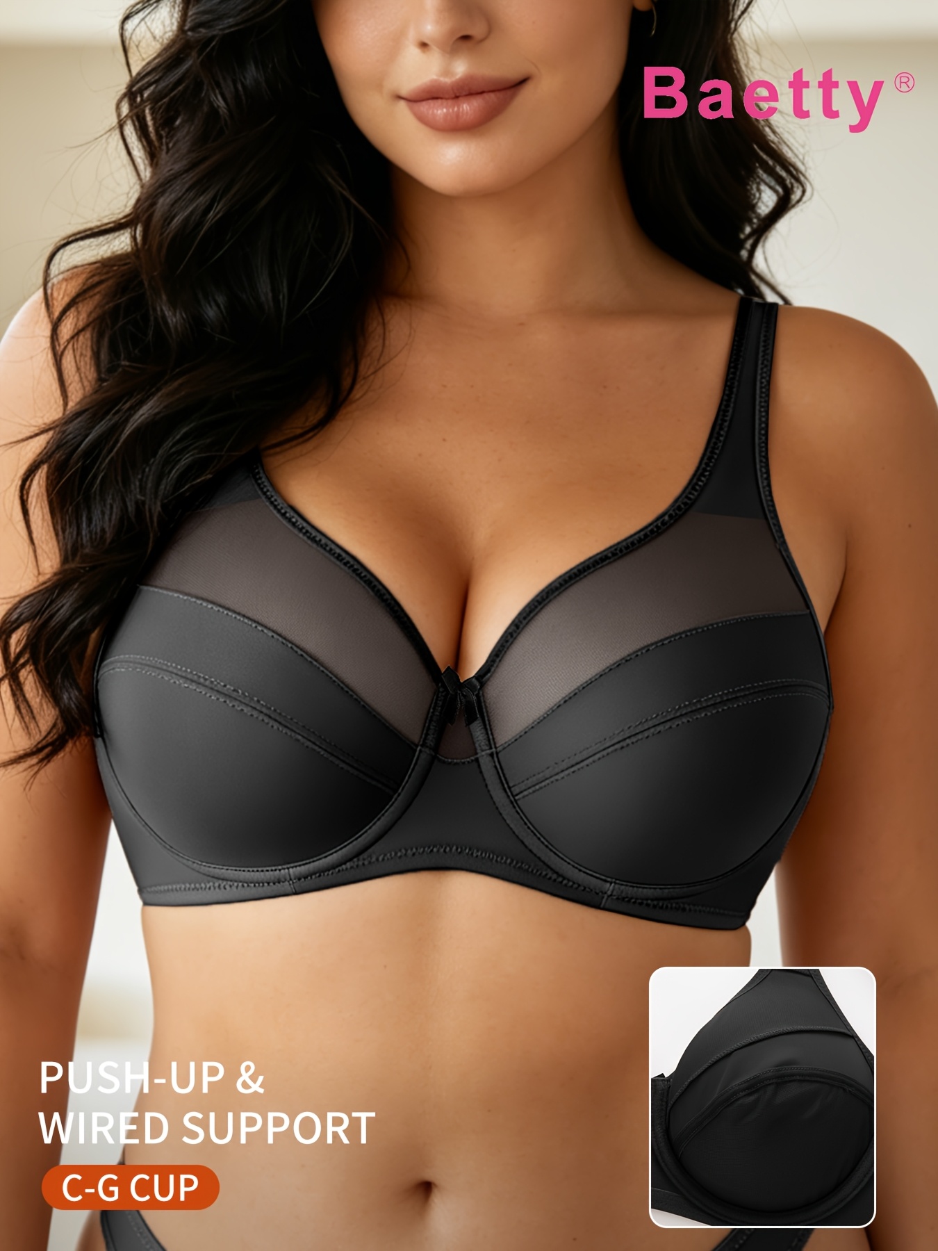 Women's Elegant Minimizer Bra Support and Lift