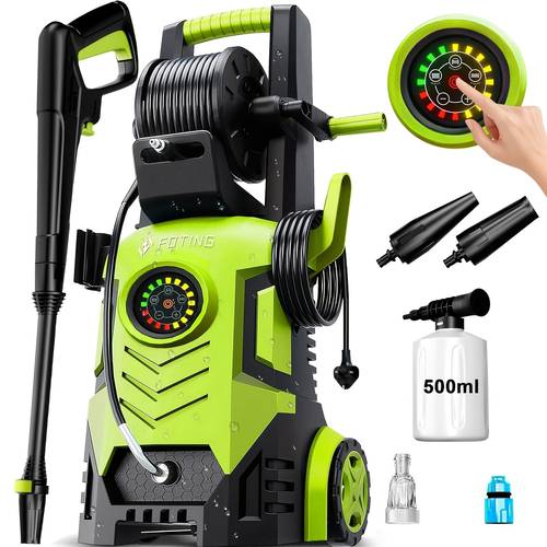 pressure washer 500ml foam cannon and adjustable nozzle power washer for car fence driveway home