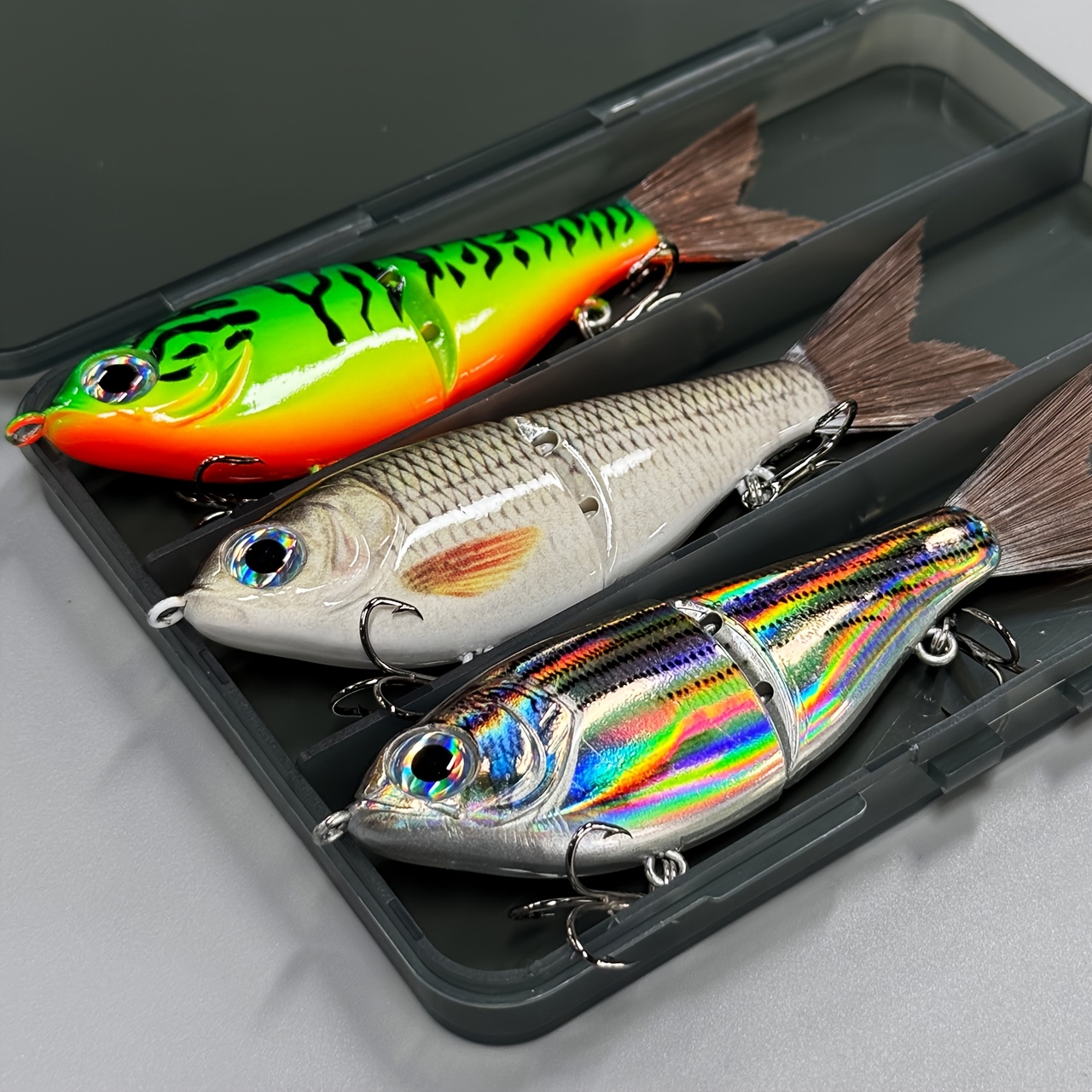 TEMU 12cm 17g Sinking Glide Bait Fishing Lures Jointed Swim Bait Rattle Balls Inside Pesca Slide New Jointed Bait Swimbait Fishing Lures Sinkslowly