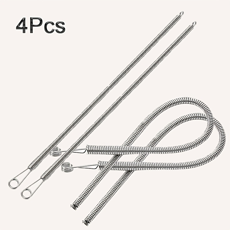 TEMU 4pcs Threader, Spring Wire Needle Threader Tool For Sewing, Stainless Steel Tip Stringer, Easy Threading For Repair Home Sewing Machine, Soft