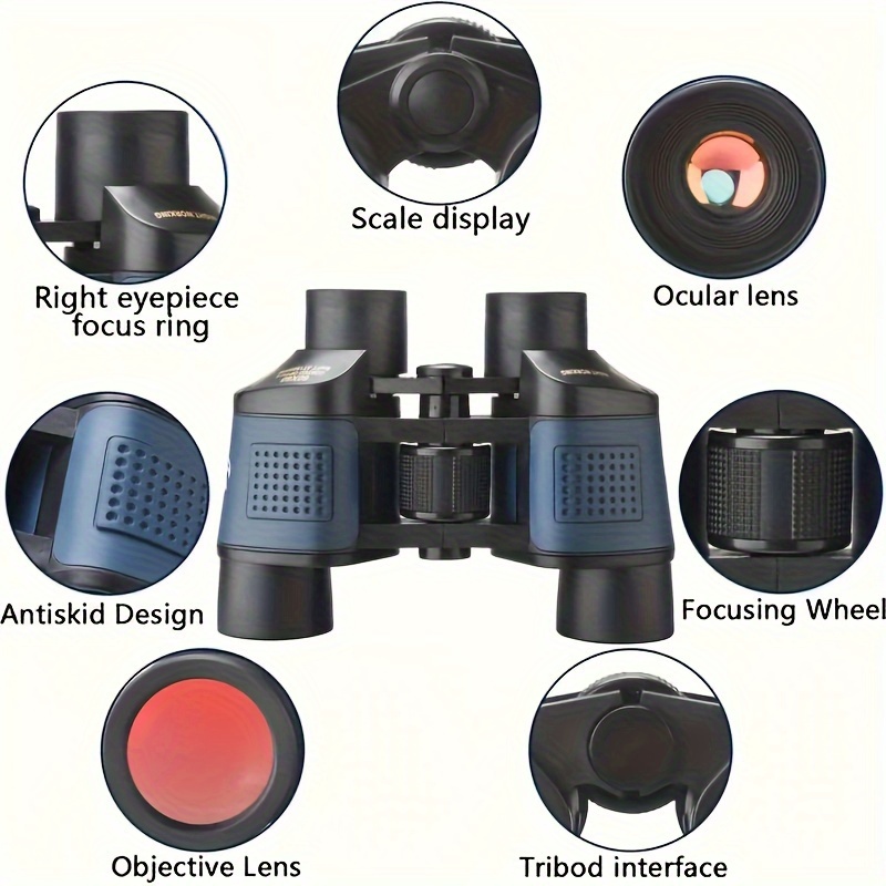 Kikkert til voksne, professionelt optisk   med høj forstørrelse til fugleobservation, koncerter, fodbold,   og jagt detaljer 7