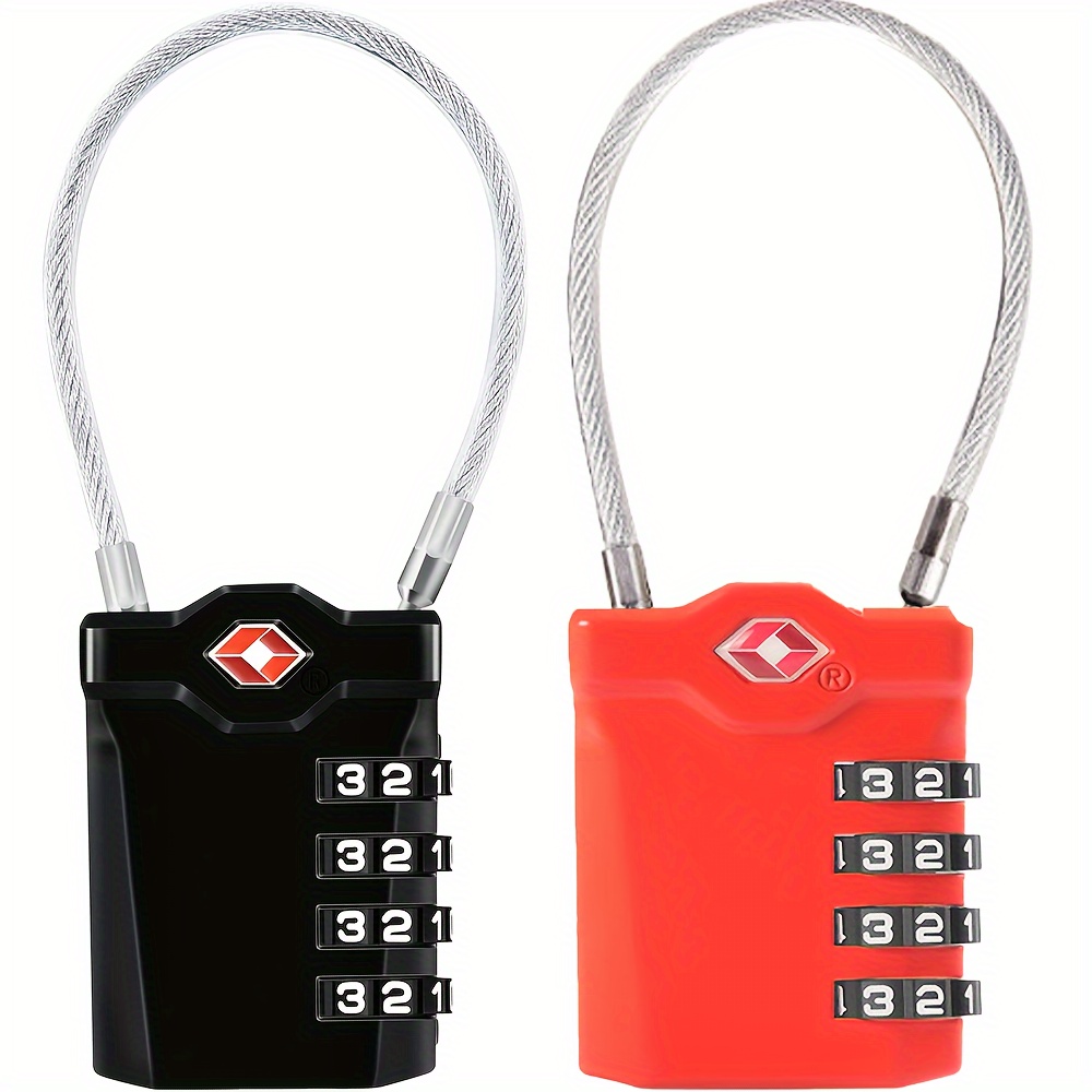 

Tsa Luggage , [new] 2 , 4- , 14cm , Suitable For Carrying Luggage, Backpacks, Or Gym Cabinets, Etc. (&red)